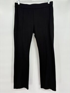 Tory Burch Ponte Knit Straight Leg Crop Dress Office Pants Black Size Small